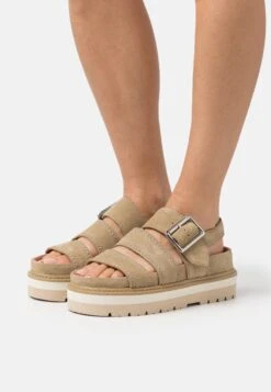 Clarks Orianna Over - Sandalen Met Plateauzool - Dark Sand