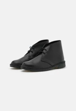 Clarks Originals Desert Boot - Korte Laarzen - Black Polished -Clarks 0180575600444a8bb1eb622fbcd49ba1