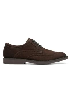 Clarks Atticusltlimit - G - Veterschoenen - 4 - Dark Brown Suede -Clarks 054aa41ae8ac47b08eb1bd5f71c84e46