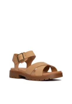 Clarks Orinoco Strap - D - Sandalen Met Plateauzool -Light Tan Lea -Clarks 07cc576d63d443a285e10396043a1a17