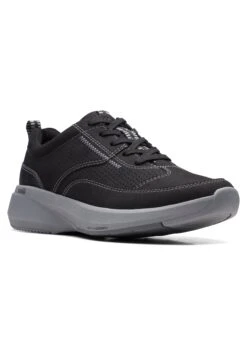Clarks Lehman Mix - H - Sneakers Laag - Black -Clarks 0a46b7e219a4471887c246765464dfe5