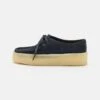 Clarks Originals Wallabee Cup - Sportieve Veterschoenen - Navy