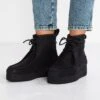 Clarks Originals Wallabee Craft - Enkellaarsjes Met Plateauzool - Black -Clarks 0c07f4fedd914f8f94f1dc83cddf6897