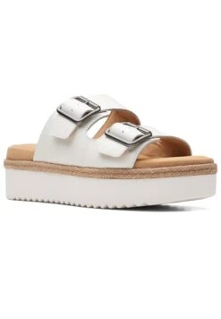 Clarks Lana Beach - Muiltjes - White -Clarks 0cd88e308cbf4c31a26c3ac59d5a6661