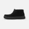 Clarks Torhill Hi - Sportieve Veterschoenen - Black