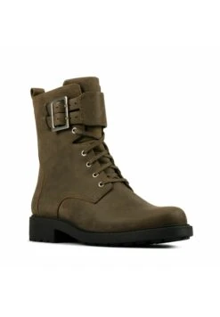 Clarks Veterboots - Dark Olive Lea -Clarks 160748193e3c4a728251428d7434e434