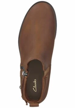 Clarks Korte Laarzen - Dark Tan Lea -Clarks 1cc6846c42c149d99f39a78be9edd5a5