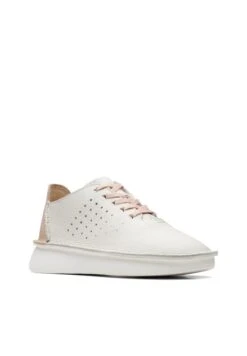 Clarks Velhill Etch - D - Sneakers Laag - Beige -Clarks 20c0bda6b1634825a6977187039868e1