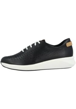 Clarks Un Rio Tie - Sneakers Laag - Black Leather
