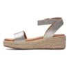 Clarks Kimmei Ivy - D - Sandalen Met Sleehak - Silvercoloured -Clarks 2bd2e4a96dae44d0b70ee3b7e05aab60