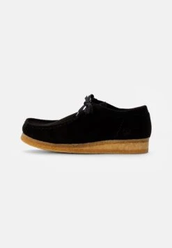 Clarks Originals Wallabee - Sportieve Veterschoenen - Black Vegan