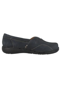 Clarks Un Loop Stride- Instappers - Navy Nubuck -Clarks 423d518583e44b58acc3682a3a1ddbbe