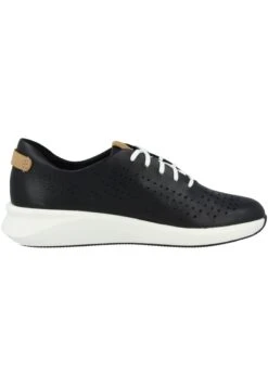 Clarks Un Rio Tie - Sneakers Laag - Black Leather -Clarks 465cac14ebd04a03a7786b1f24826eb9