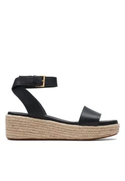 Clarks Kimmei Ivy - D - Sandalen Met Sleehak - Black -Clarks 48077ab44cdd492d909b871eff5d67da