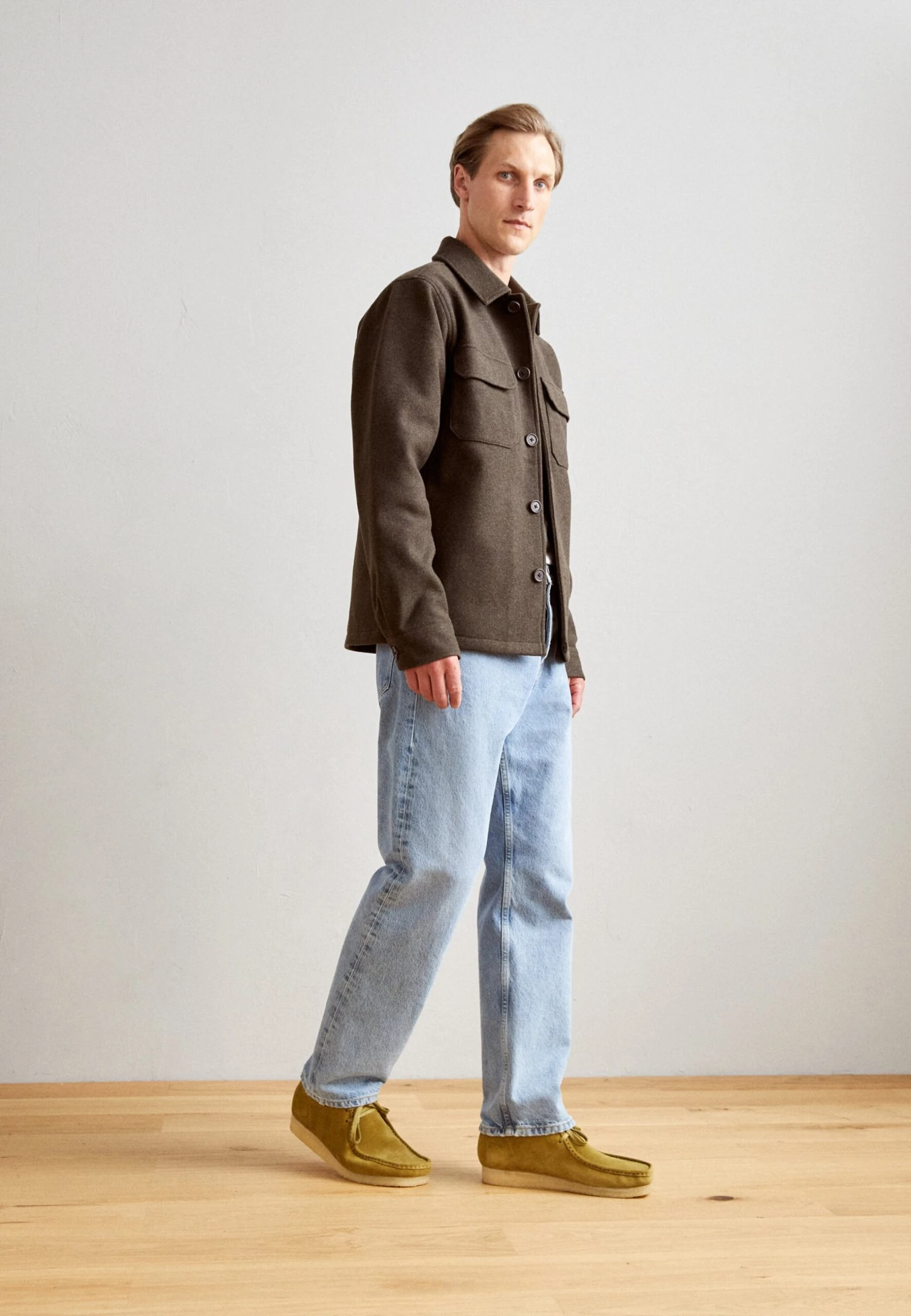 Clarks Originals Wallabee - Sportieve Veterschoenen - Mid Green 5 Clarks Originals Wallabee - Sportieve Veterschoenen - Mid Green - Afbeelding 3