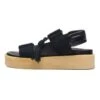 Clarks Originals Crepe Sndl - Sandalen Met Plateauzool - Black Combi -Clarks 5346604971784e05bff6ecb24848aa05