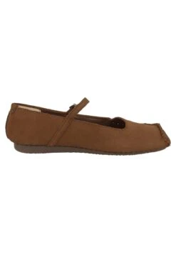 Clarks Freckle Bar Damen- Ballerina'S Met Enkelbandjes - Dark Tan Suede -Clarks 54c998da082f48f1a8dc957d9b334c9d