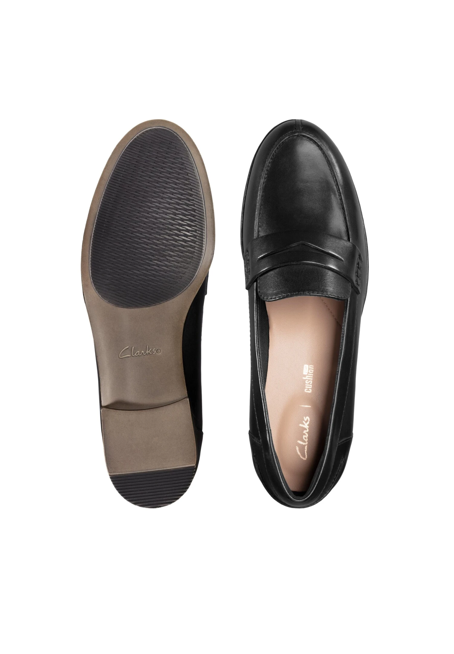 Clarks Instappers - Black Leather 4 Clarks Instappers - Black Leather - Afbeelding 2
