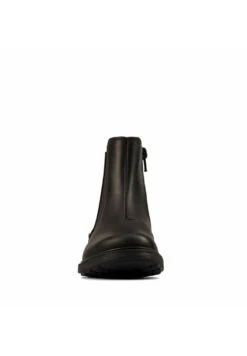 Clarks Astrol Orin K - Enkellaarsjes Met Plateauzool - Black Leather -Clarks 6399d34d737441898f76b8803f9796a2