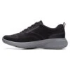 Clarks Lehman Mix - H - Sneakers Laag - Black