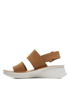 Clarks Velhill Strap - Sandalen Met Sleehak - White -Clarks 67de091992844a8187ff400d674b3d31