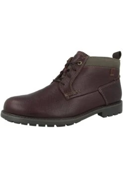 Clarks Sportieve Veterschoenen - Mahogany Leather -Clarks 6b1c1a5fa5b94259a5e82eb5b307c199