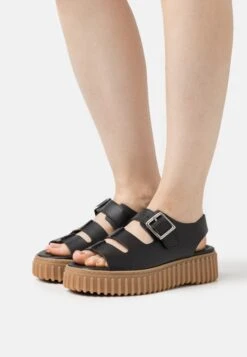 Clarks Torhill Seam - Sandalen Met Plateauzool - Black