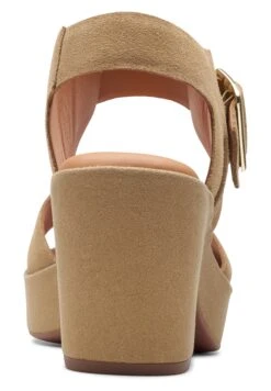 Clarks Kimmeihi Strap-D - Sandalen Met Plateauzool - Beige -Clarks 7088c3ff011a4ddf9f99e63bcdf1cde5