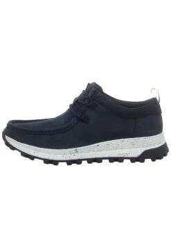 Clarks Atl Trek Wally - Sportieve Veterschoenen - Navy Nubuck