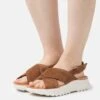 Clarks Dashlite Wish - Sandalen Met Plateauzool - Dark Tan