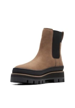 Clarks Orianna2 Top - D - Korte Laarzen - Pebble Nubuck -Clarks 8da0fad928e540fb93ad69dc11e79db7