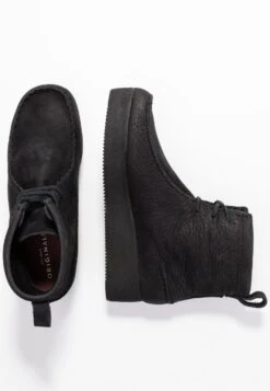 Clarks Originals Wallabee Craft - Enkellaarsjes Met Plateauzool - Black -Clarks 945c2babbfa44f669582b7aa5c7666dc