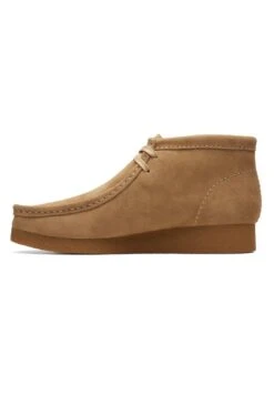 Clarks Wallabeeevobt - D - Sportieve Veterschoenen - Dark Sand Suede