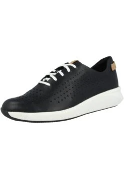 Clarks Un Rio Tie - Sneakers Laag - Black Leather -Clarks 96c5f56de0a04c5b85a2c54c3b4b4dd1