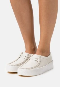 Clarks Originals Wallabee Cup - Sportieve Veterschoenen - White