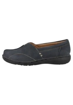 Clarks Un Loop Stride- Instappers - Navy Nubuck