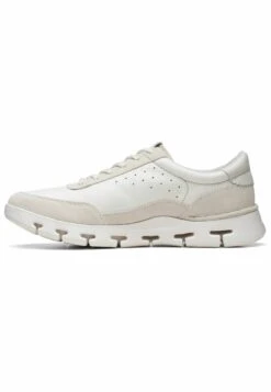 Clarks Sneakers Laag - White Leather