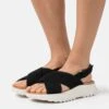 Clarks Dashlite Wish - Sandalen Met Plateauzool - Black
