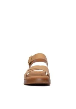 Clarks Orinoco Strap - D - Sandalen Met Plateauzool -Light Tan Lea -Clarks d9701f20757e49acb76bcc8b7d8b45f6