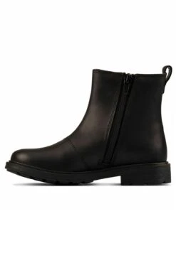 Clarks Astrol Orin K - Enkellaarsjes Met Plateauzool - Black Leather