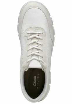Clarks Sneakers Laag - White Leather -Clarks dedde192c448431abea6d8799a65f0da