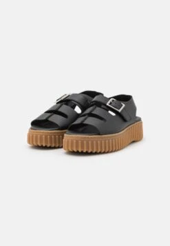 Clarks Torhill Seam - Sandalen Met Plateauzool - Black -Clarks dfb73270d1cc4ccea4b010b43012f3bb