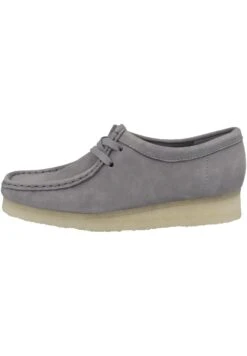 Clarks Wallabee- Sportieve Veterschoenen - Grey Nubuck