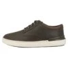 Clarks Sneakers Laag - Olive Leather -Clarks e209654e6c524be0afaed40e07b021f2