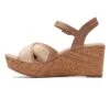 Clarks Elleri Plum - D - Sandalen Met Sleehak - Beige / Brown -Clarks e5387d6804da4665b205870951c7f3d2