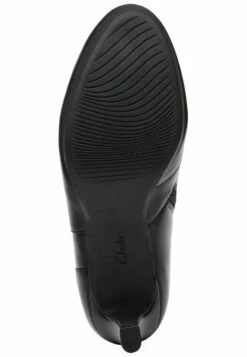 Clarks Enkellaarsjes Met Hoge Hak - Black Leather -Clarks f8b3102208ad41229a9789d3cd091410