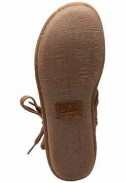 Clarks Enkellaarsjes Met Plateauzool - Dark Tan Suede -Clarks f93707c379d64fa5ae7849657df810a1