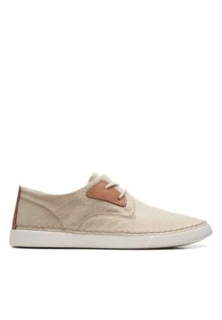 Clarks Gereld- Sneakers Laag - Beige -Clarks f942ed19045b429f85710a44c12054d0