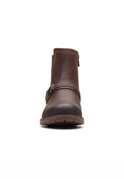 Clarks Aspra Buckle - Korte Laarzen - British Tan Lea -Clarks fb3dbc3f2fd948518aebe9347a85f643